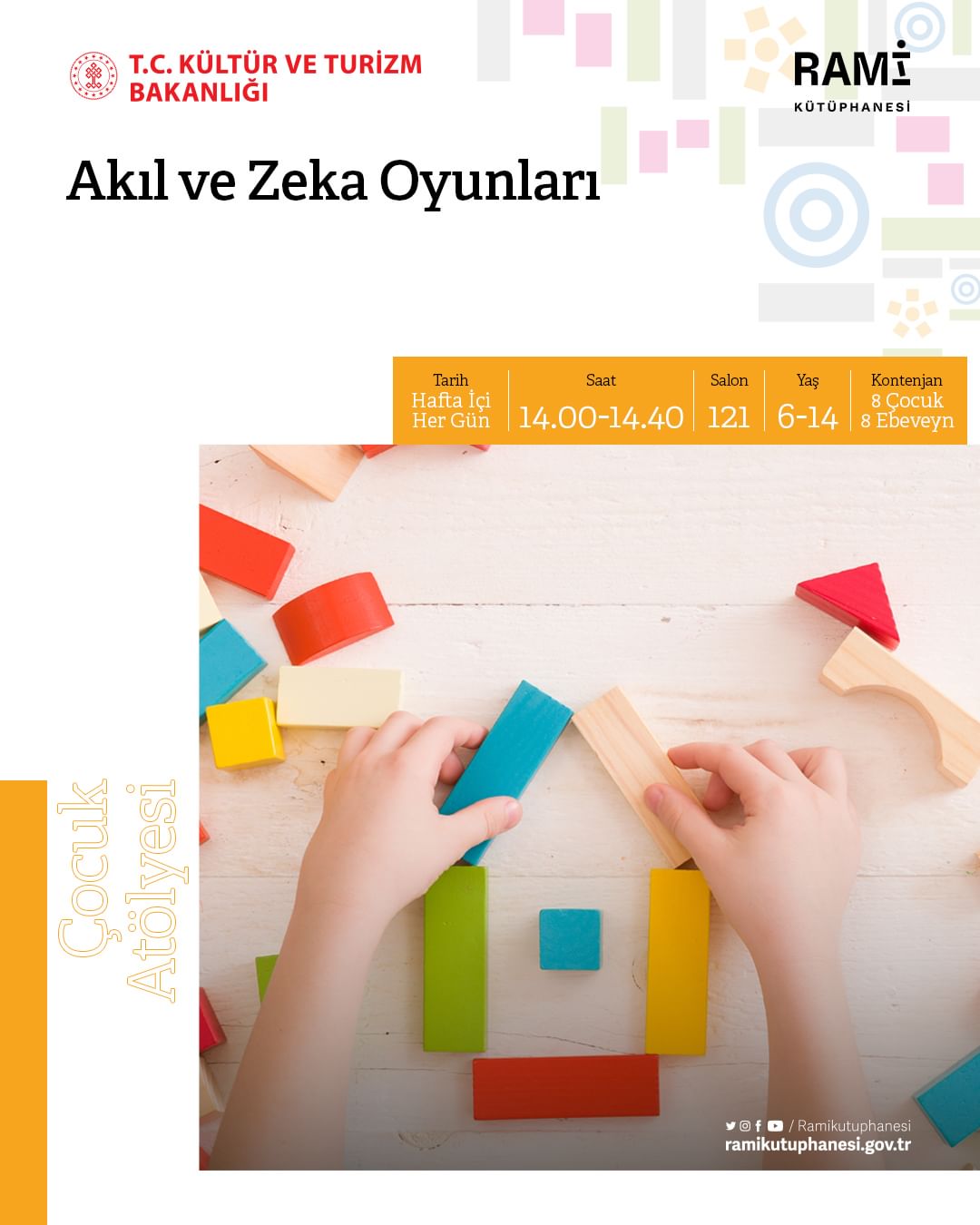 Rami Kütüphanesi - Çocuk Atölyeleri, Akıl ve Zeka Oyunları